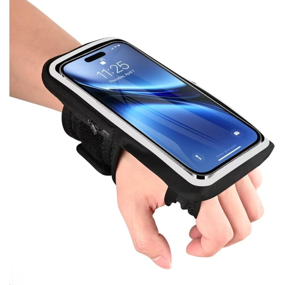 Wristbands Phone Holder for Running, Forearm Running Armbands iPhone 16/15 Pro/14 Plus/13/11/XR/XS, Galaxy S24/S10, Supports Thick Cases, Fits Up to 6.9'' Phones