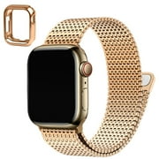 Wristitani Apple Watch Bands 38mm 40mm 41mm 42mm 44mm 45mm 49mm, iWatch Bands Compatible with iWatch Series for Gift, Business, Party and Daily Style Matching Rose Gold 38mm