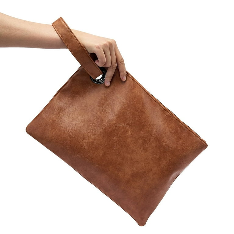 Wristlet Clutch Wallet for Women Leather Classic Simple Hand Bags