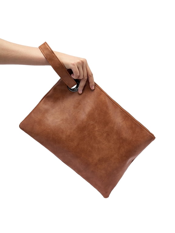 Wristlet Clutch Wallet for Women Leather Classic Simple Hand Bags Women Clutch Purse
