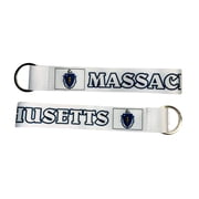 Wristlet Keychain - State Flag Massachusetts - USA - K091 | Flag Keychain for Keys, ID Badge Holder, Phone, and More | Perfect for Badges ID Holders
