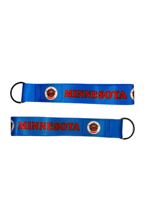 Wristlet Keychain - State Flag Minnesota - USA - K077 | Hand Loop Key Holder, Travel Souvenir, Lightweight Everyday Accessory