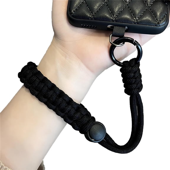 Wristlet Phone Strap, Wrist Strap for Phone, Device Holder - Black, Phone Wristlet, Anti Theft Cell Phone Strap