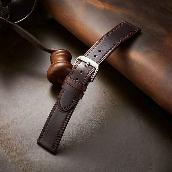 Wristwatch Bands Italian Leather Strap Vintage Oil Wax Leather Color-Changing Ultra-Thin Watch Strap 18/19/20/21/22Mm