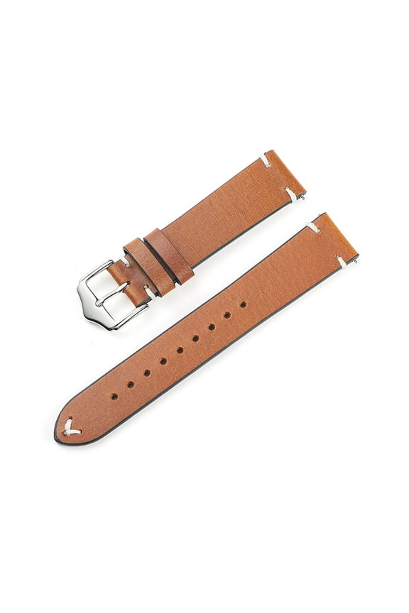Wristwatch Bands Retro Oil Wax Skin Color Changing Cow Leather Watch Strap Smart Quick Release Leather Strap Watch Accessories 18/20/22Mm