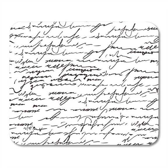 Write Abstract Text Pattern Old Writing Writer Sketch Pen Literature Mousepad Mouse Pad Mouse Mat 9x10 inch