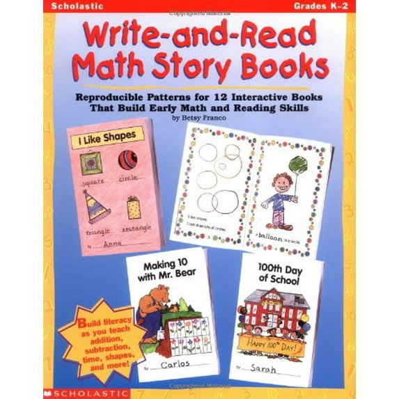 Pre-Owned Write-And-Read Math Story Books: Reproducible Patterns for 12 Interactive Books That Build Early Math and Reading Skills Paperback