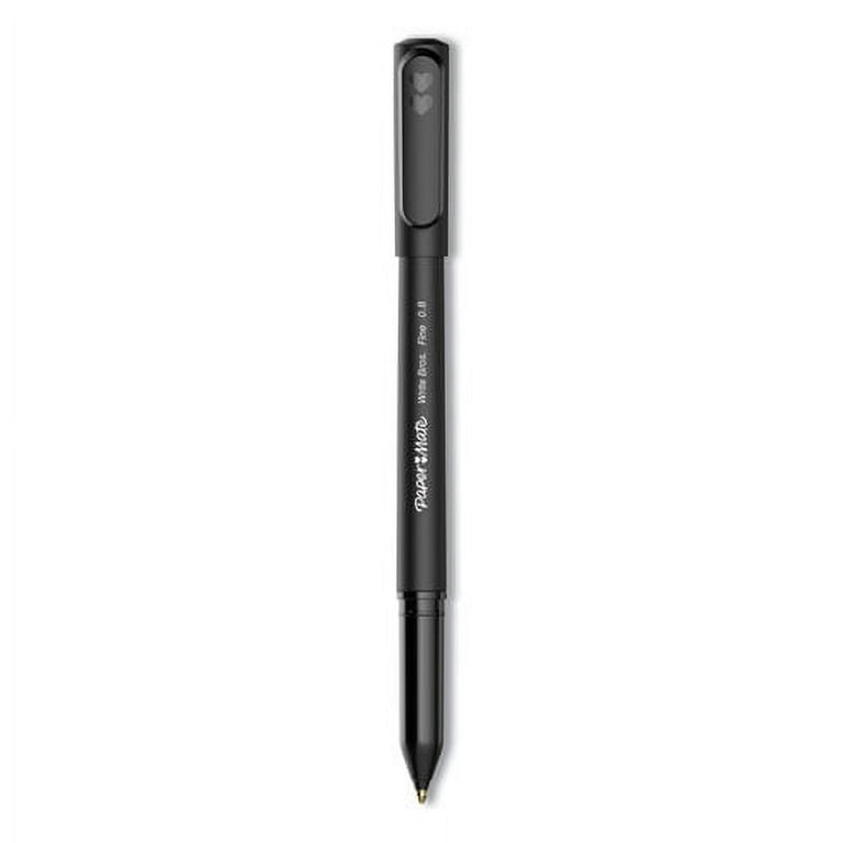 Write Bros. Ballpoint Pen, Stick, Fine 0.8 mm, Black Ink, Black Barrel, Dozen Write Bros. Ballpoint Pen, Stick, Fine 0.8 mm, Black Ink, Black Barrel, Dozen