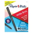 thumbnail image 1 of Paper Mate Ballpoint Pens, Write Bros. Black Ink Pens, Medium Point (1.0mm), 60 Count, 1 of 7