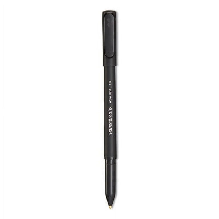 Ballpoint Pen, Stick, Medium 1 mm, Black Ink, Black Barrel, 60/Pack