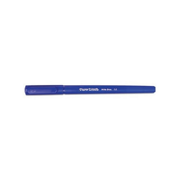 Write Bros. Stick Ballpoint Pen Value Pack Medium 1mm, Blue Ink/Barrel, 60/Pack