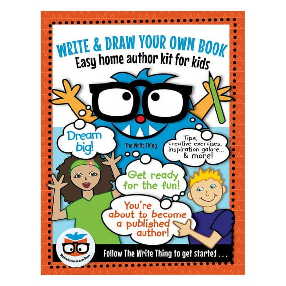 Write & Draw Your Own Book: Easy Home Author Kit for Kids, (Paperback)