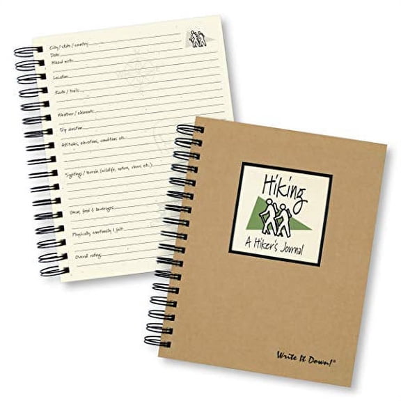 Write It down Series: Hiking, A Hiker's Journal (Natural Brown) (Hardcover)