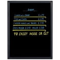 thumbnail image 1 of Write On Board - Dry Wipe 18"w x 24"h Writable Area Black Frame, Black Surface, 1 of 1