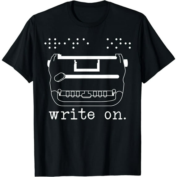Write On Braille Visually Impaired Blind Awareness T-Shirt