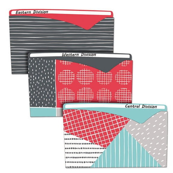 Write-On Fashion Poly File Jackets, Straight Tab, Letter Size, Assorted Colors, 6/pack | Bundle of 2 Packs