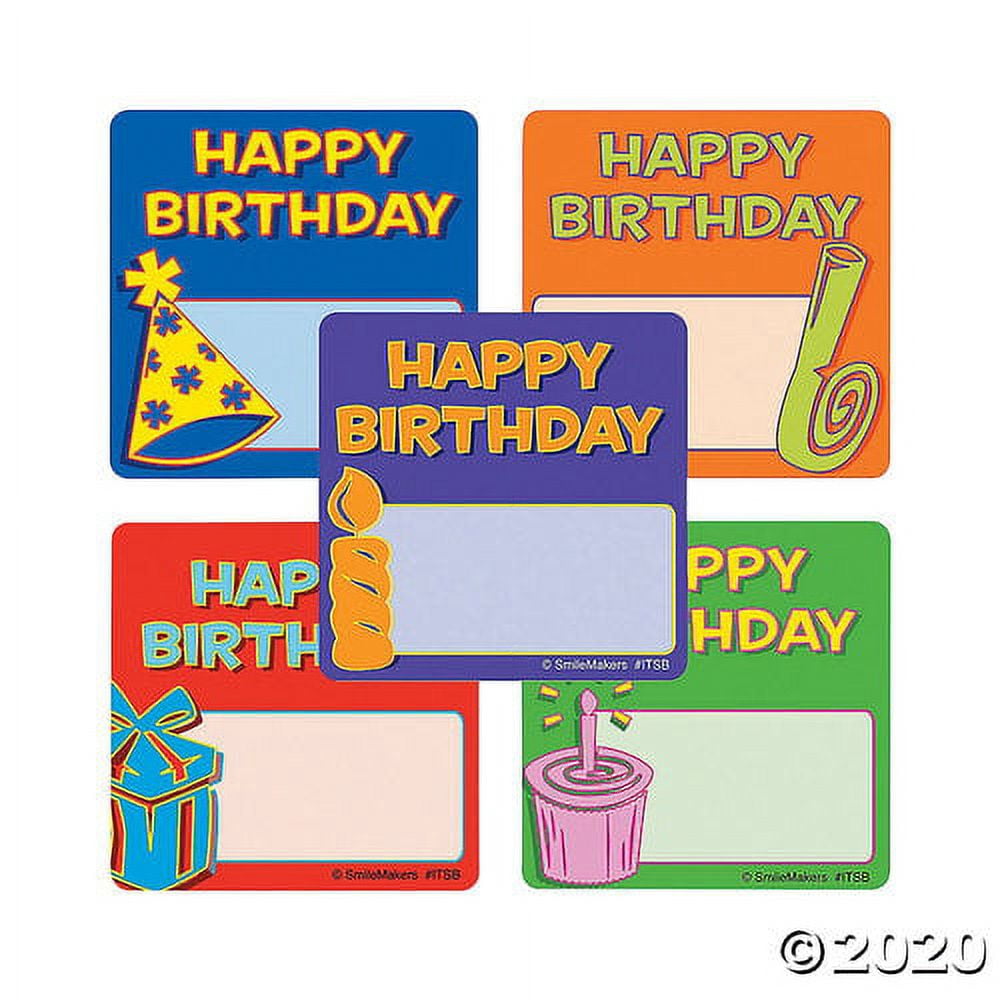 WriteOn Happy Birthday Stickers