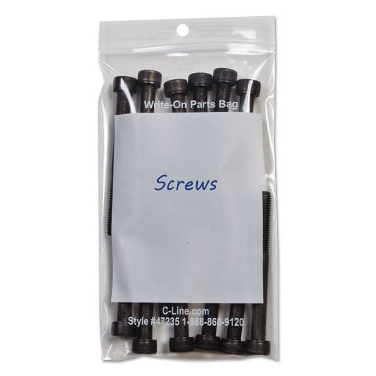 Write-On Poly Bags, 2 mil, 3 Write-On Poly Bags, 2 mil, 3