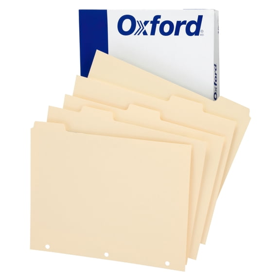Oxford 13V Index For Binder, Letter Size, 5 Tab