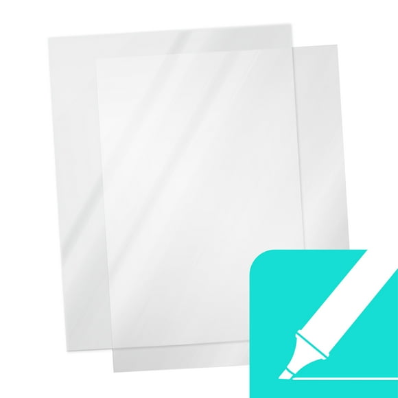 Write-On Transparency Films - 4 Mil - 8 1/2 inch x 11 inch, Letter Size for Overhead Projector Presentations - 100/Bx (TF-4WO)
