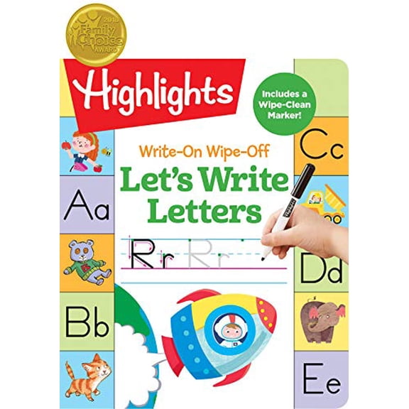 Pre-Owned Write-On Wipe-Off Let's Write Letters: Handwriting Practice for Kids Learning to Write, Dry-Erase Lettering Workbook for Ages 3-6, 9781629798837, 1629798835, Paperback, Act Spi Pa edition