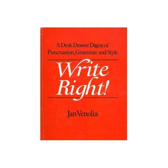 Pre-Owned Write Right: Desk Drawer Digest of Punctuation, Grammar and Style Hardcover