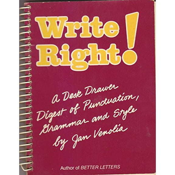 Pre-Owned Write Right! (Paperback) 0898150612 9780898150612