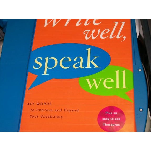 Pre-Owned Write Well, Speak Well (Hardcover) 0618668519 9780618668519