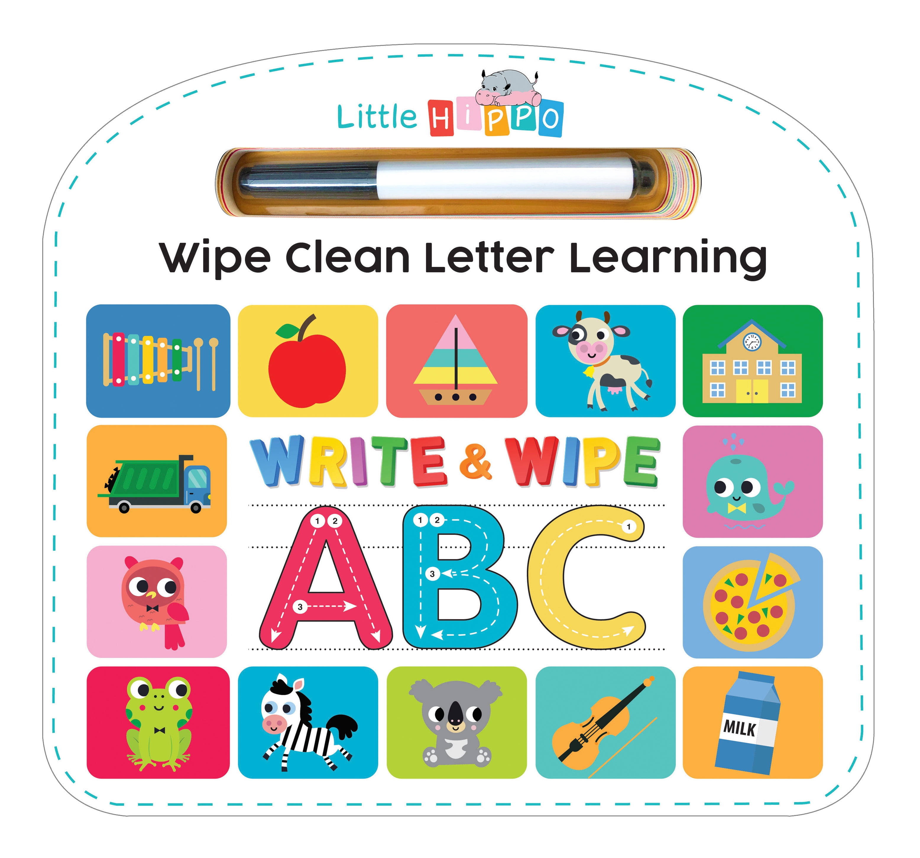Write & Wipe ABC - Children's Illustrated Wipe Clean Alphabet Learning ...
