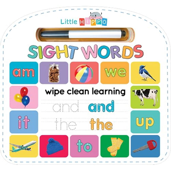 Pre-Owned Write & Wipe Sight Words - Children's Novelty Learning Board Book Clean Educational (Board book) 1953756158 9781953756152