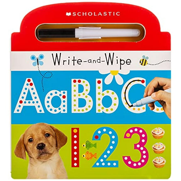 Pre-Owned Write and Wipe ABC 123: Scholastic Early Learners, by Scholastic, (Paperback), Children's Books, English
