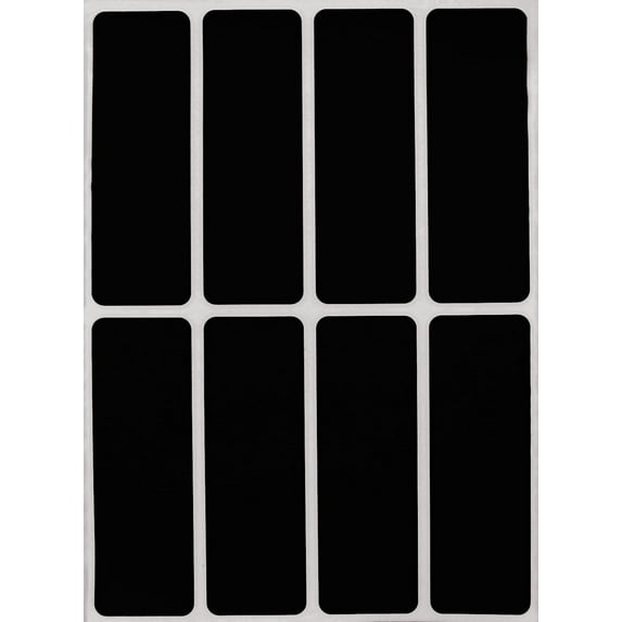 Write labels color coding stickers in black 3x1 inch - 120 pack by Royal Green