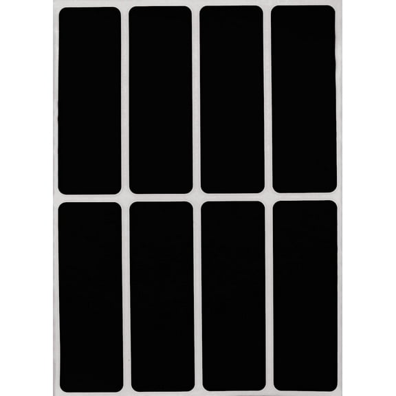 Write labels color coding stickers in black 3x1 inch - 120 pack by Royal Green