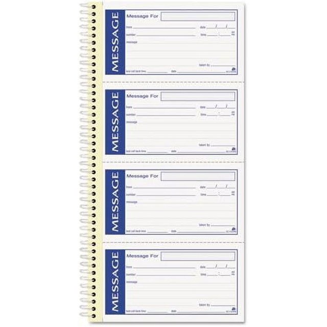 Write 'n Stick Phone Message Pad, 2 3/4 x 4 3/4, TwoPart Carbonless