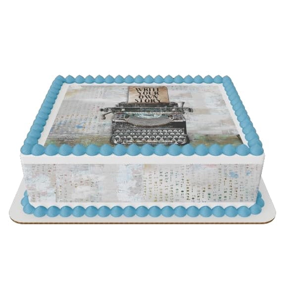 Write your Own Story Birthday Edible Icing Sheets- Assorted Image Cake Toppers-Frosting Sheets- Cookies- Cupcake Toppers (8 Inch Round)