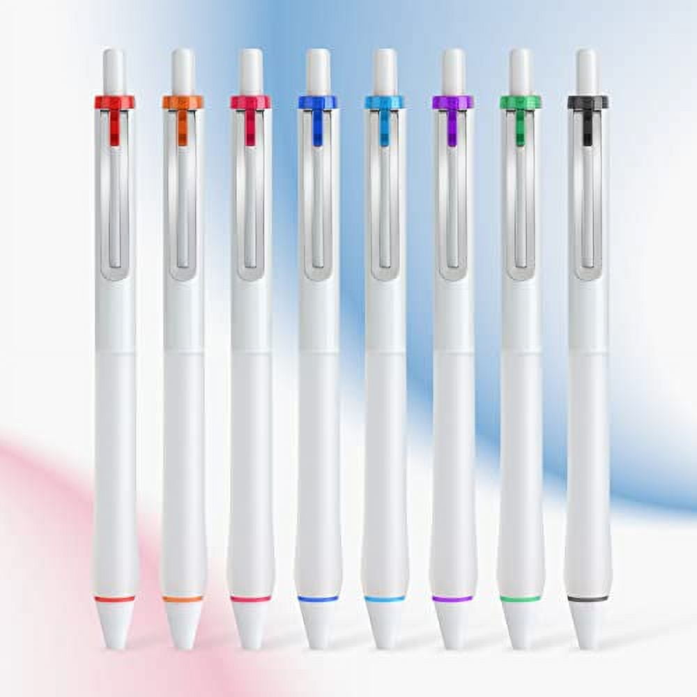 WRITECH Gel Pens Fine Point: 0.5mm Assorted 1 Count (Pack of 8
