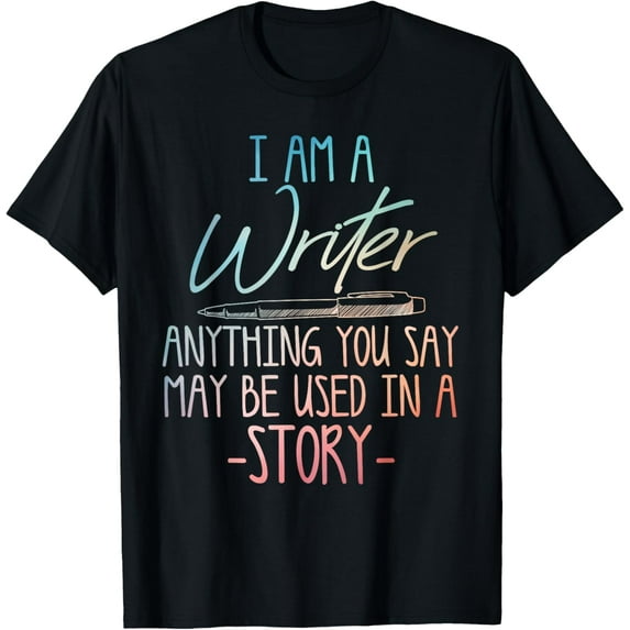 Writer Art For Men Women Writing Lover Author Poet Writer T-Shirt men and women can wear, black, white, gifts