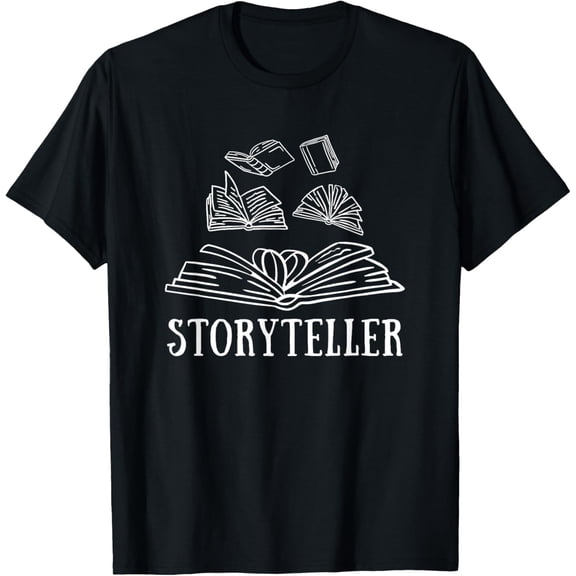 Writer Author Book Literature Publisher - Storyteller T-Shirt100% cotton short-sleeved shirt for both men and women