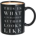 thumbnail image 1 of Writer Black, 11oz,black mug,Simple mug gift, 1 of 5