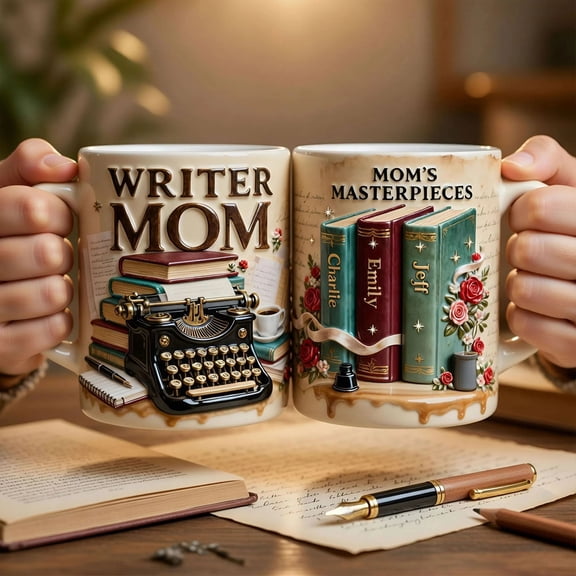 Writer Mom Coffee Mug - Personalized Gifts For Mother's Day