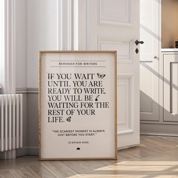 Writer Motivation Quote Creative Office Poster Unframed Paper Print