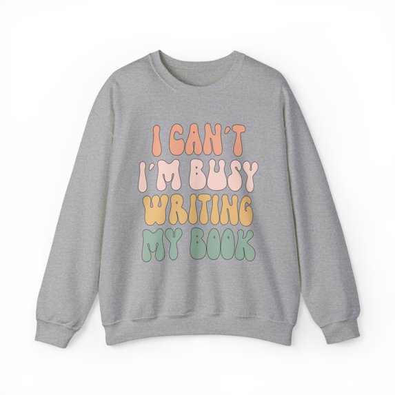 Writer New Book Sweatshirt, Gifts, Crewneck
