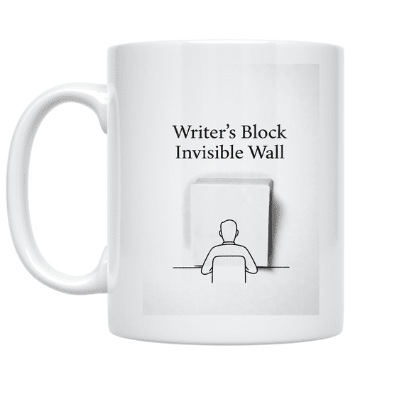 Writer's Block Invisible Wall - Writer Enthusiast - 11 oz Ceramic Coffee Mug