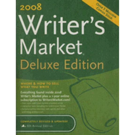 Pre-Owned 2008 Writer's Market Deluxe Edition (Writer's Market Online), 9781582974972, 1582974977, Paperback, Deluxe, Revised, Updated edition