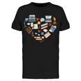 thumbnail image 1 of Writer's Tools Heart-shaped Tee Men's -Image by Shutterstock, 1 of 2