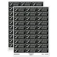 thumbnail image 1 of Writing Checklist Teacher Student School Sticker Set - Black - Gloss Finish - 1.75" Medium, 1 of 7