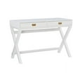 thumbnail image 1 of Writing Desk, White, 2 Drawers, 30 inches Tall, 1 of 11