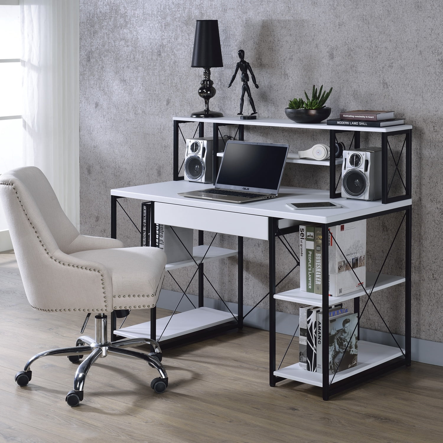 Writing Desk, White Finish