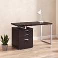 Writing Desk with 3 Drawers and File Cabinet, Particle Board and MDF ...