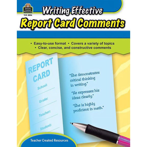 Pre-Owned Writing Effective Report Card Comments (Paperback) by Kathleen Crane, Kathleen Law